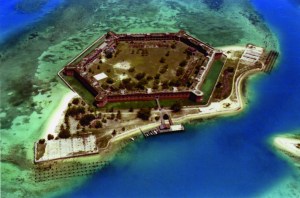 Fort Jefferson, Garden Key, Dry Tortugas, begun 1846. Monroe County. Architect: military engineers. Photocopy courtesy of Florida State Archives.