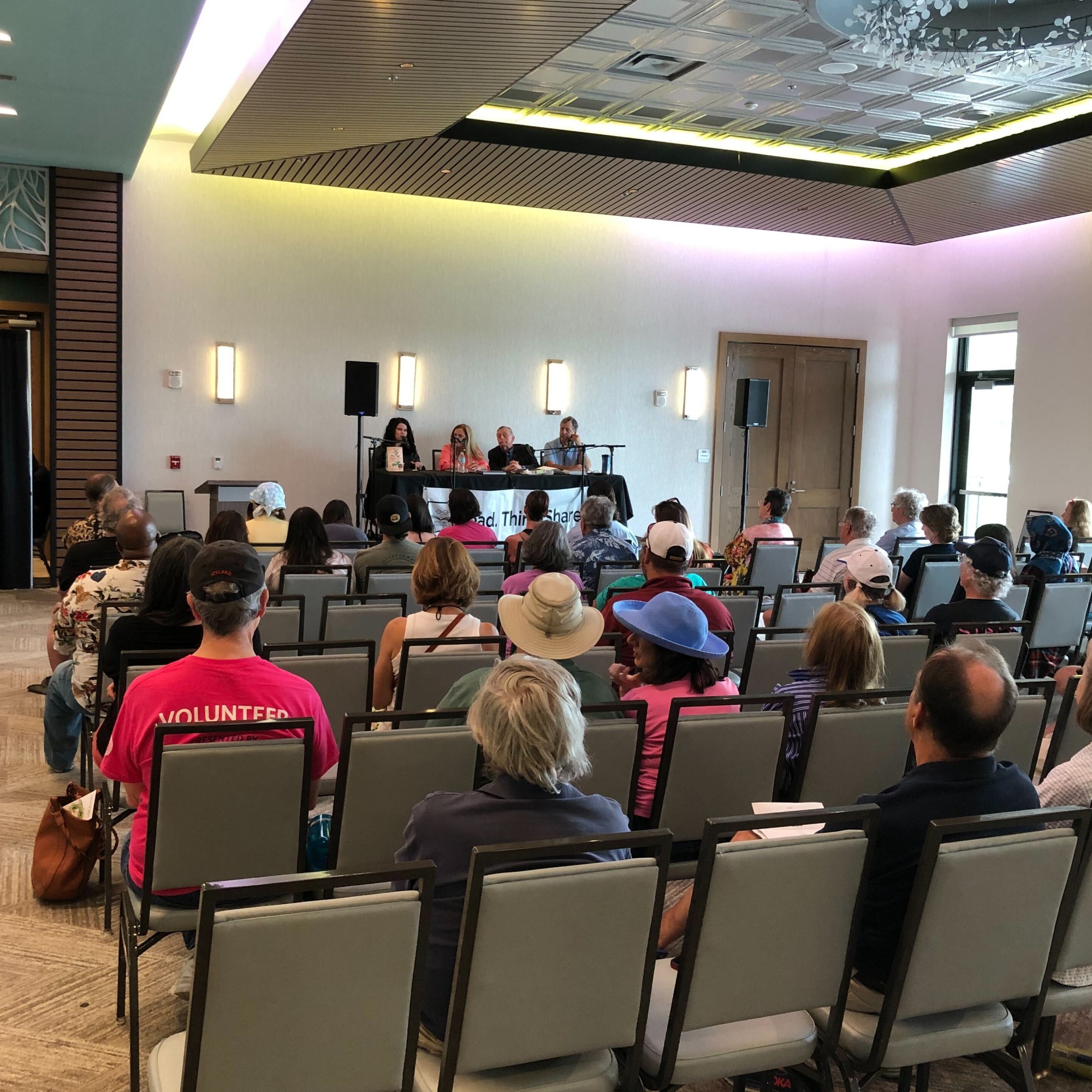 A Florida Book Awards panel at the Word of South festival.