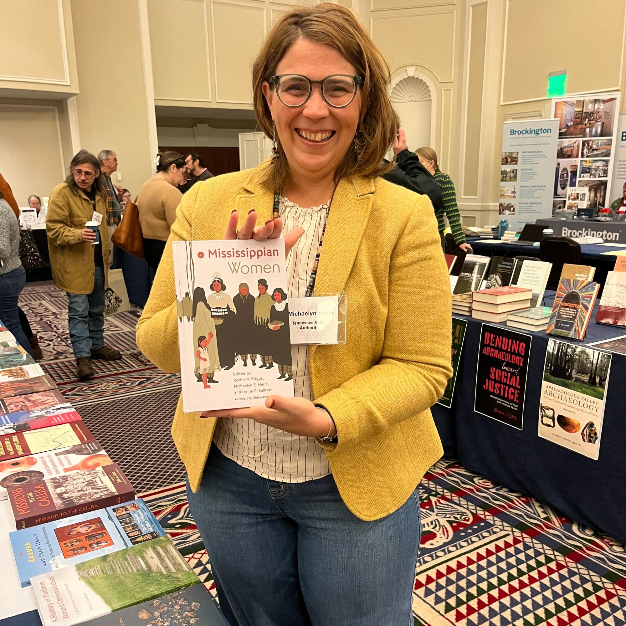 Michaelyn S. Harle, coeditor of Mississippian Women, at the Southeastern Archaeological Conference annual meeting.