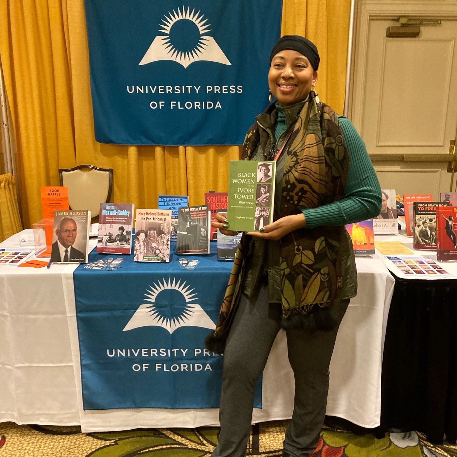 Stephanie Y. Evans, author of Black Women in the Ivory Tower, 1850–1954: An Intellectual History, at the Association for the Study of African American Life and History annual conference.